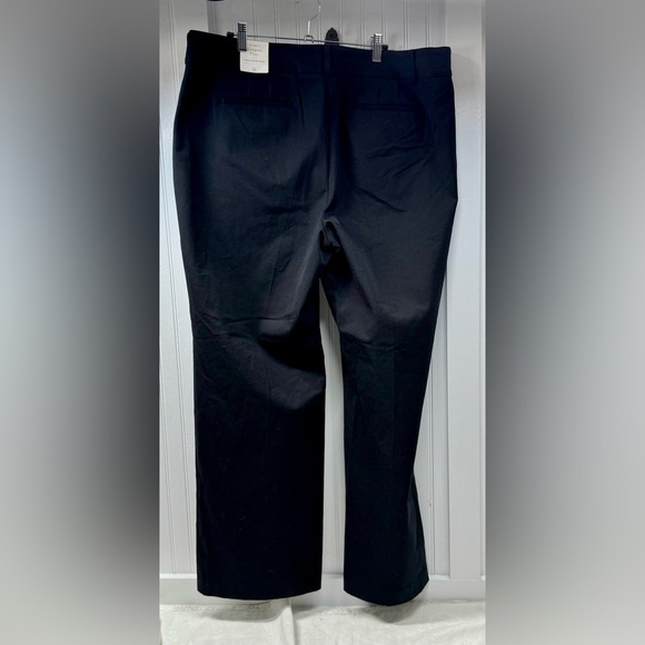 Talbots Newport Pants at waist trouser leg full length NWT 18 black office - Picture 4 of 16